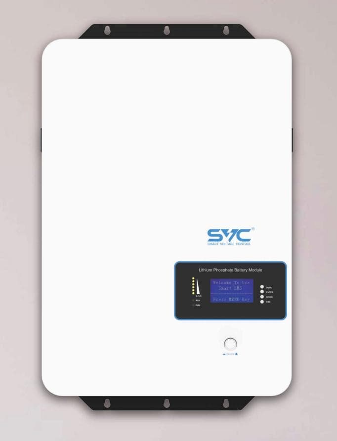 SVC WALL/RACK MOUNTED 5.12KWH/48V 100AH ( WITH 6000 CYCLES & BLUETOOTH )